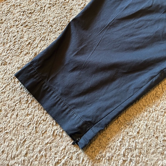 Eileen Fisher Women’s Capri Pants Black Size Large Pockets Business Ankle Zip - Picture 5 of 6